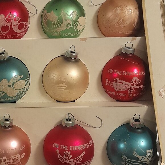 Antique " The 12 Days of Christmas" Ornament Collection - Picture 7 of 7